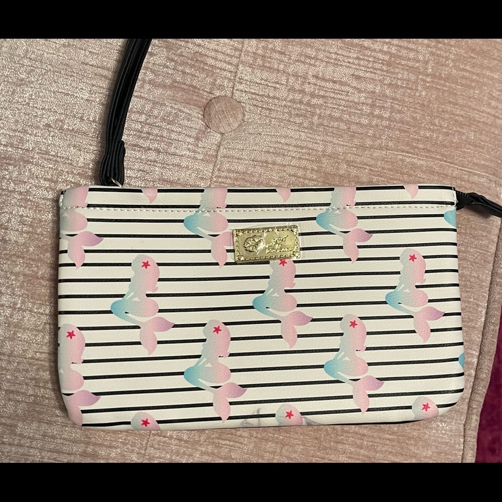 Betsey Johnson mermaid wristlet new without tags
